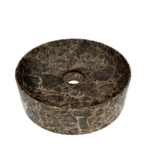 Balmani Fato waskom Dark Emperador marmer rond Ø 37,5 cm