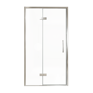 Balmani Senses Design Dusche Drehtür, Links, 120 cm x 210 cm, Klarglas, Profil Chrom