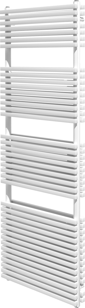 Vipera Vesuvio sèche-serviettes double 60 x 180 cm chauffage central blanc mat raccordements latéral et central possibles 2.175W