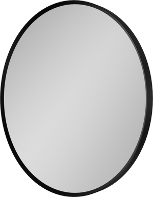 Balmani Auro miroir de toilette rond noir Ø 45 cm