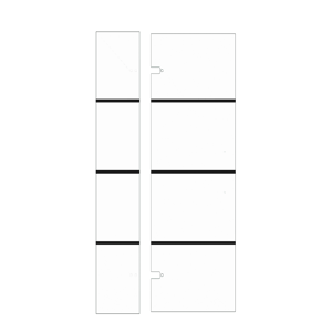 Balmani Senses Design paroi en verre pour porte de douche pivotante