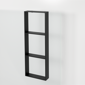 Blaufoss Trixie driedelige shampoohouder mat zwart