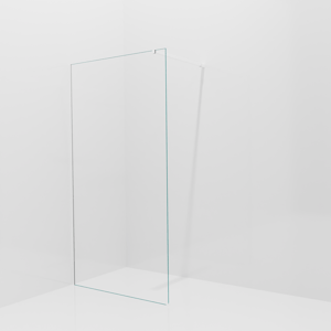 Balmani Modular inloopdouche: 110 x 200 cm, Helder glas met coating, Mat witte profielen