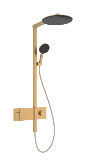 Hansgrohe Raindance Alive S 300 2 fonctions de jet Showerpipe colonne de douche de pluie robinet thermostatique Brushed Bronze