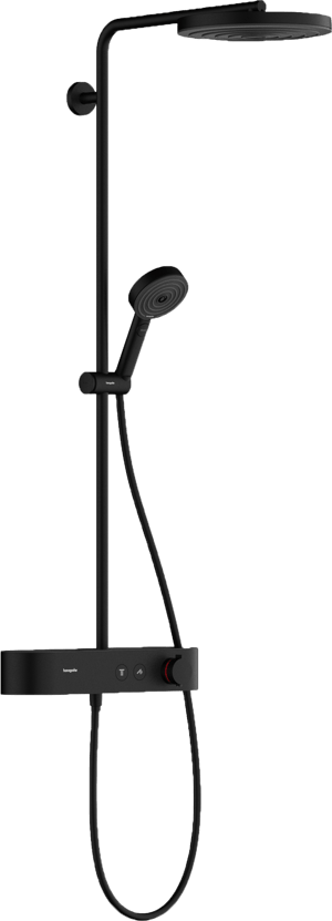 Hansgrohe Pulsify S260 colonne de douche de pluie robinet thermostatique Noir Mat