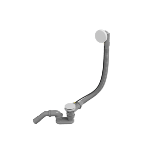 Santeg Unibath Flat badafvoer met overloop 70cm mat wit