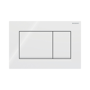 Sigma20 plaque de déclenchement carrée, blanc brillant/blanc mat pour Sigma UP320 ou UP720 bâti-support