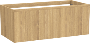 Balmani Idra zwevende wastafelonderkast 120 x 55 cm fineer natuur eik 2 lades