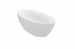 Luca Varess Dias ovaal vrijstaand bad 170 x 82 cm acryl mat wit