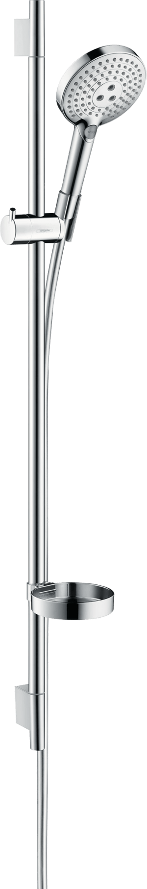 Hansgrohe Raindance Select S120 Duschstange mit Brausekopf 12cm 3 Strahlfunktionen Chrom glänzend
