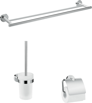 Hansgrohe Logis WC-accessoireset glanzend chroom