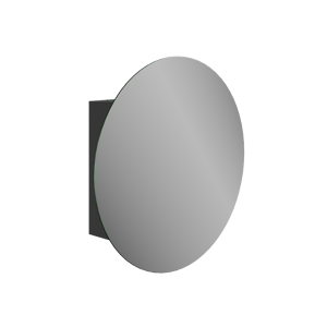 Storke rond spiegelkast 75 x 75 cm mat zwart