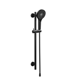 Blaufoss Onos barre de douche 70 cm avec douchette 13 cm 3 fonctions noir mat