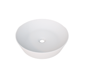 Balmani Still waskom matte Solid Surface rond Ø 42,5 cm