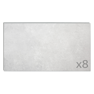 Dumaplast Dumawall+ Wandfliesen Set 8 x 37,5 x 65 cm Hasvik, PVC