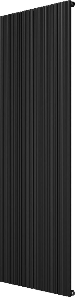 Vipera Mares Handtuchheizkörper: 56,5 x 180 cm, Zentralheizung, Schwarz matt, Seiten- & Mittelanschluss, 1539W