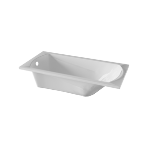 Linie Tessa Mini eenpersoons inbouwbad 150 x 70 cm acryl Hoogglans Wit