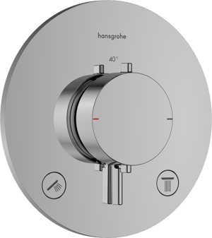 Hansgrohe Ecostat Comfort S inbouw thermostaat 2 uitgangen glanzend chroom