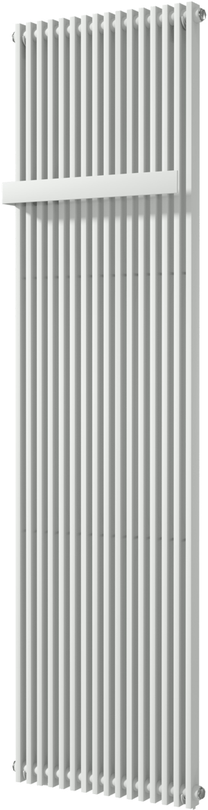 Vipera Corrason enkele badkamerradiator 50 x 180 cm centrale verwarming mat wit zijaansluiting 1.617W