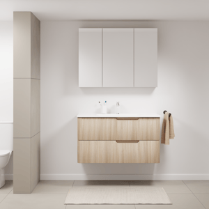 Linie Curvo badkamermeubel met Baro Curvo wastafel