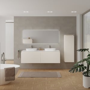 Balmani Eclips badkamermeubel met Eclips wastafelblad voor waskom(men)