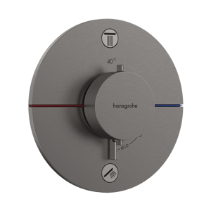 Hansgrohe Showerselect Comfort S Robinet de baignoire encastré 2 évacuations Brushed Black Chrome