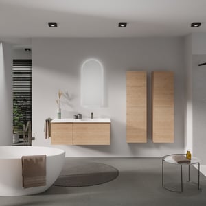 Balmani Forma meuble salle de bains avec lavabo Tablo Oval