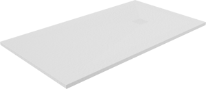 Balmani Impress douchebak 160 x 90 cm composiet wit rock structuur