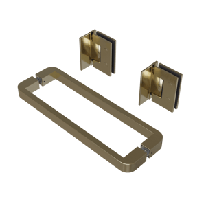 Balmani Modular douchedeur scharnieren en greep brushed champagne gold