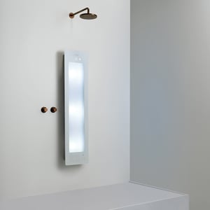 Sunshower Plus M en saillie en blanc avec lumière infrarouge et UV