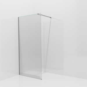 Balmani Modular inloopdouche: 100 x 200 cm, Ribs met coating, Brushed Inox profielen