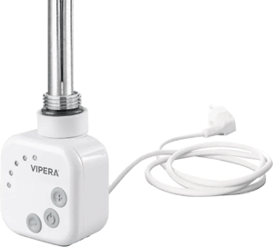 Vipera radiator thermostaat voor elektrische handdoekradiator 1200W analoog wit