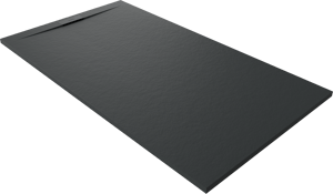 Balmani Andes Evolution duschwanne 160 x 90 cm Marmorkomposit Schwarz Matt