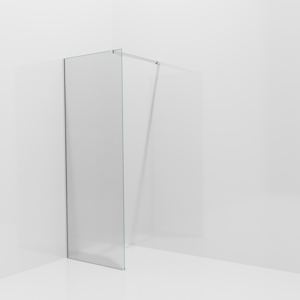 Balmani Modular douche à l'italienne: 80 x 200 cm, Ribs, avec coating, Profil Chrome brillant