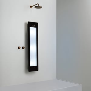 Sunshower Plus M en saillie en noir avec lumière infrarouge et UV