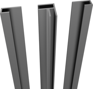 Linie set hoekprofiel + zijprofielen voor douchewandbekleding