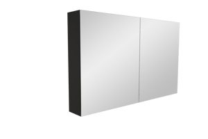 Balmani Mitra armoire de toilette 120 x 72 cm Noir Mat