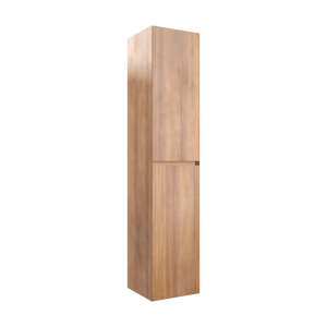 Balmani Mitra Badhochschrank: Hängend, Teak, 35 x 35 x 169 cm