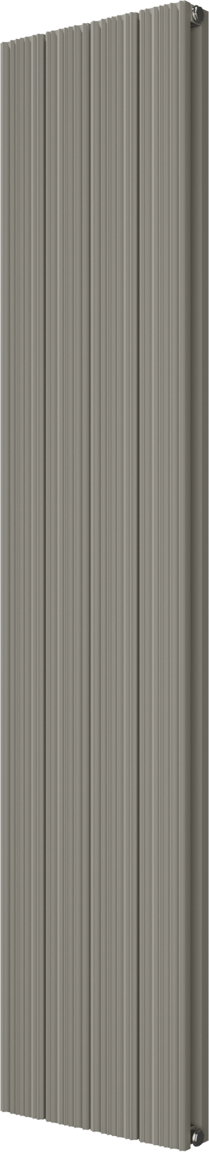 Vipera Mares Doppelhandtuchheizkörper: 37,5 x 180 cm, Zentralheizung, Seidengrau, Seiten- & Mittelanschluss, 1477W