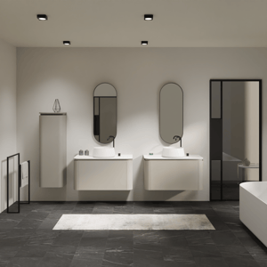 Balmani Moon badkamermeubel met Moon wastafelblad voor waskom(men)