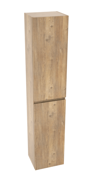 Linie Lado zwevende kolomkast natuur eik 35 x 30 x 170 cm
