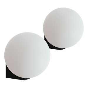 Balmani Boho LED Beleuchtung 16 cm schwarz (2er-Set)