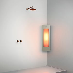 Sunshower One S Infrarot Aufputz Ecke sand white