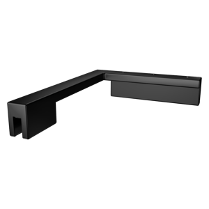 Balmani Modular korte stabilisatiestang links 18x14cm mat zwart