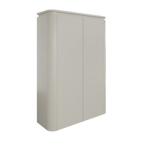 Balmani Moon zwevend badkamerkast zijdegrijs 90 x 32 x 130 cm