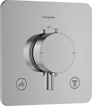 Hansgrohe Ecostat Comfort Q thermostat de douche encastré 2 fonctions chrome brillant