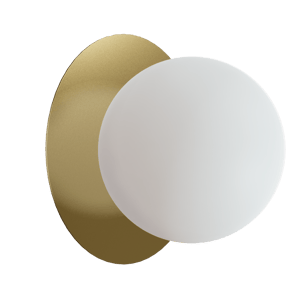 Balmani Pelota Disc medium LED Spiegelbeleuchtung: 16 cm, Champagner Gold
