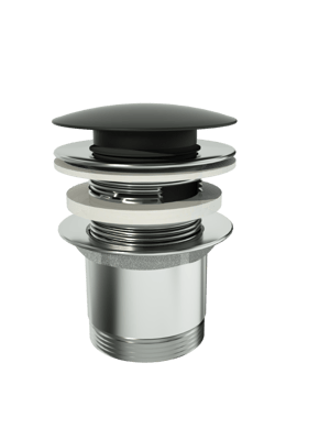 Santeg crépine pop-up porcelaine noir mat