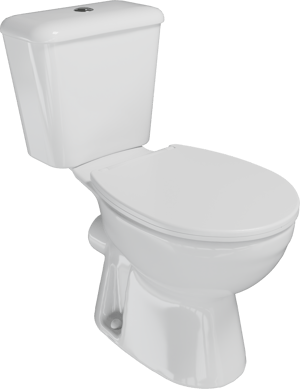 SanyOne Tola staand toilet Glanzend Wit randloos