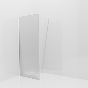 Balmani Modular inloopdouche: 90 x 200 cm, Ribs met coating, Mat witte profielen